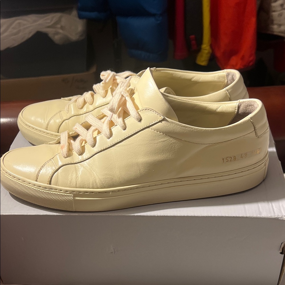 Common projects Cream Leather Sneakers - Picture 10 of 10